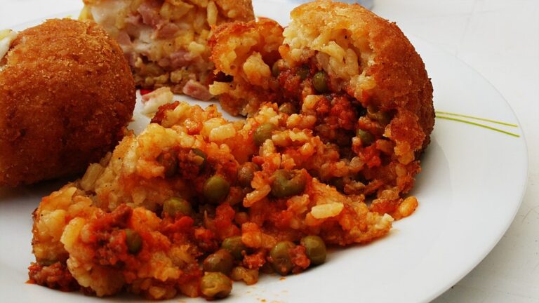 dish of arancini