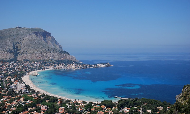 view of the Golfo di Mondello