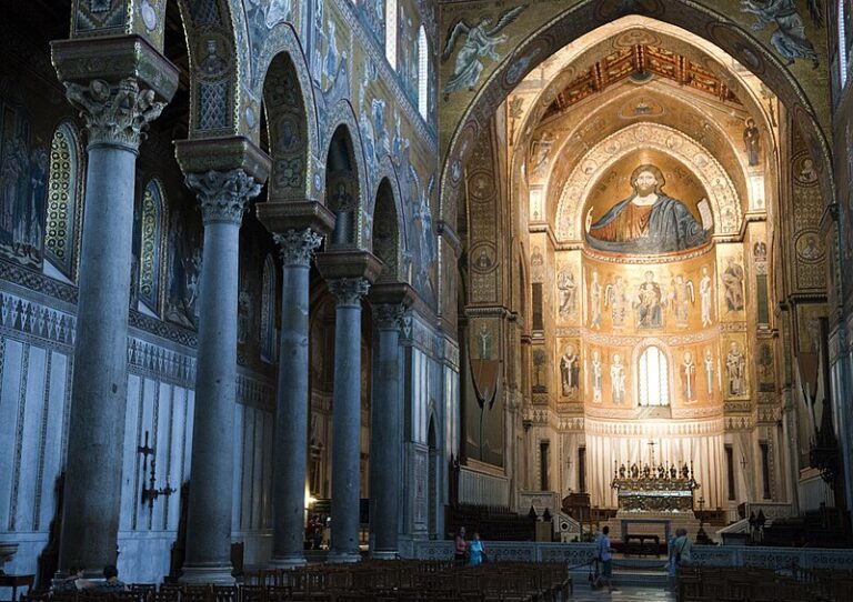 inside view of the monreale cathedral