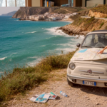 Couple planning Sicily road trip by coast
